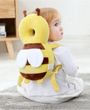 Capacete de Segurança Infantil Abelha – Protetor de Cabeça e Costas para Bebé Aprender a Andar, Almofada Antiqueda