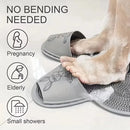 ✅ Tapete de Silicone para Lavar os Pés – Antiderrapante, Massageador e Escova de Limpeza para Banho e Duche