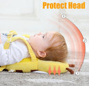 Capacete de Segurança Infantil Abelha – Protetor de Cabeça e Costas para Bebé Aprender a Andar, Almofada Antiqueda